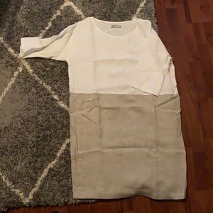 Magic Linen L 3/4 Sleeve Dress